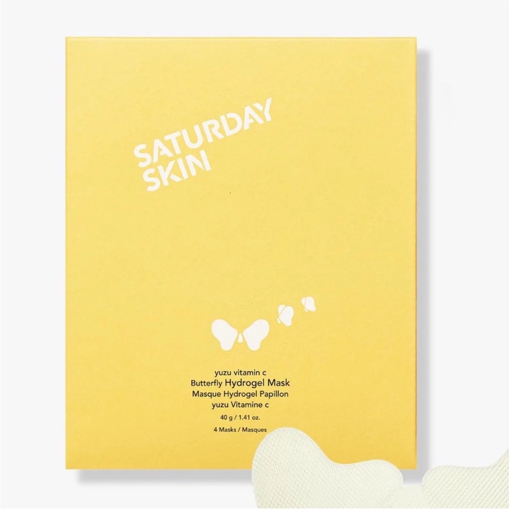 Saturday Skin Yellow Butterfly Hydrogel Mask vitamin c